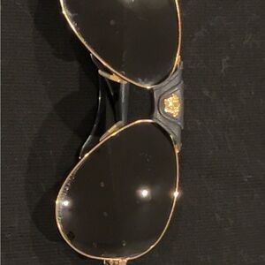 Versace Black and Gold Sunglasses